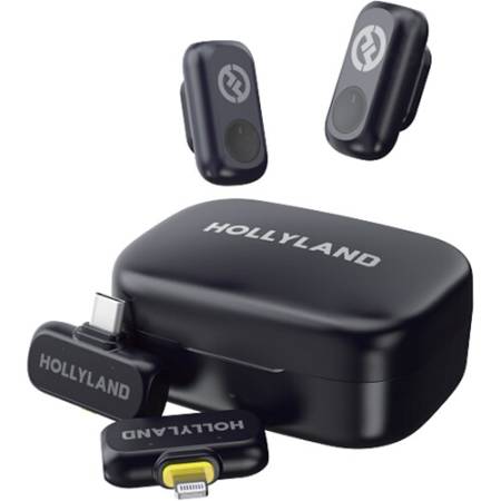 Hollyland LARK A1 Combo (Space Gray, USB-C + Lightning) - zestaw, bezprzewodowy system audio